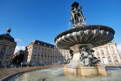 Fontaine de la place de la Bourse à Bordeaux